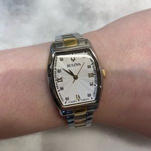 Ladies Bulova Quartz Two-Toned Watch